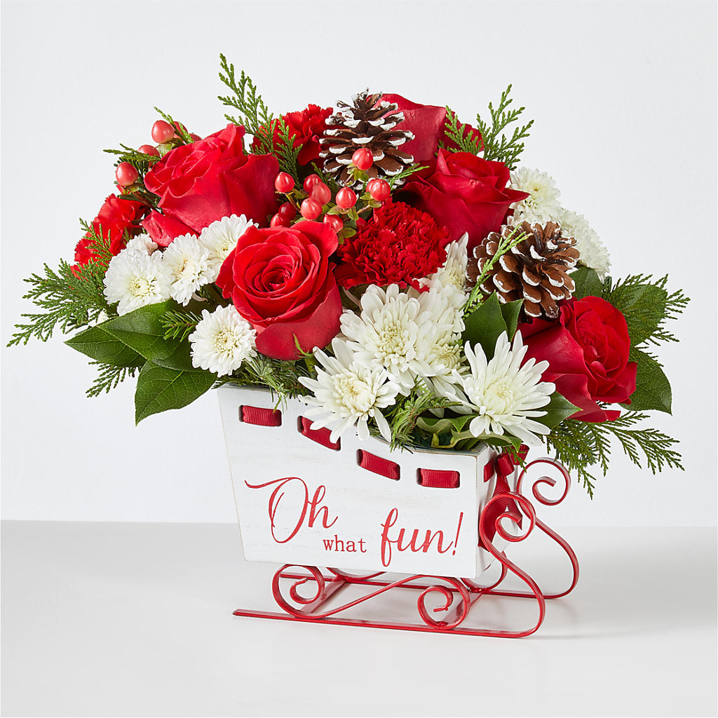 Sleigh Bells Bouquet – SUNSHINE FLOWERS & GIFTS, Joaquin TX