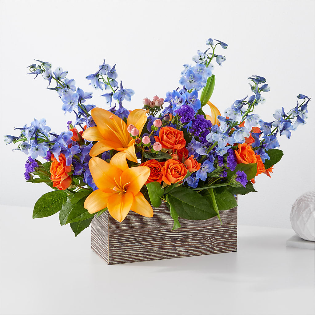 Radiant Citrus Box Bouquet – SUNSHINE FLOWERS & GIFTS, Joaquin TX