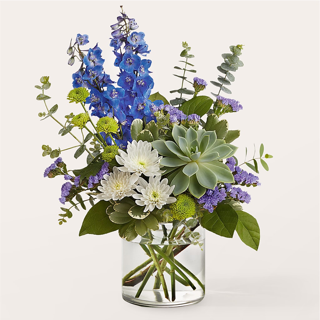 Cerulean Waves Bouquet – SUNSHINE FLOWERS & GIFTS, Joaquin TX