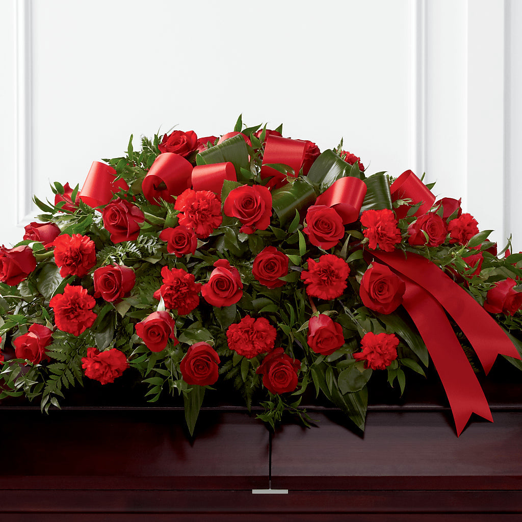 Tribute of Life Casket Spray – SUNSHINE FLOWERS & GIFTS, Joaquin TX
