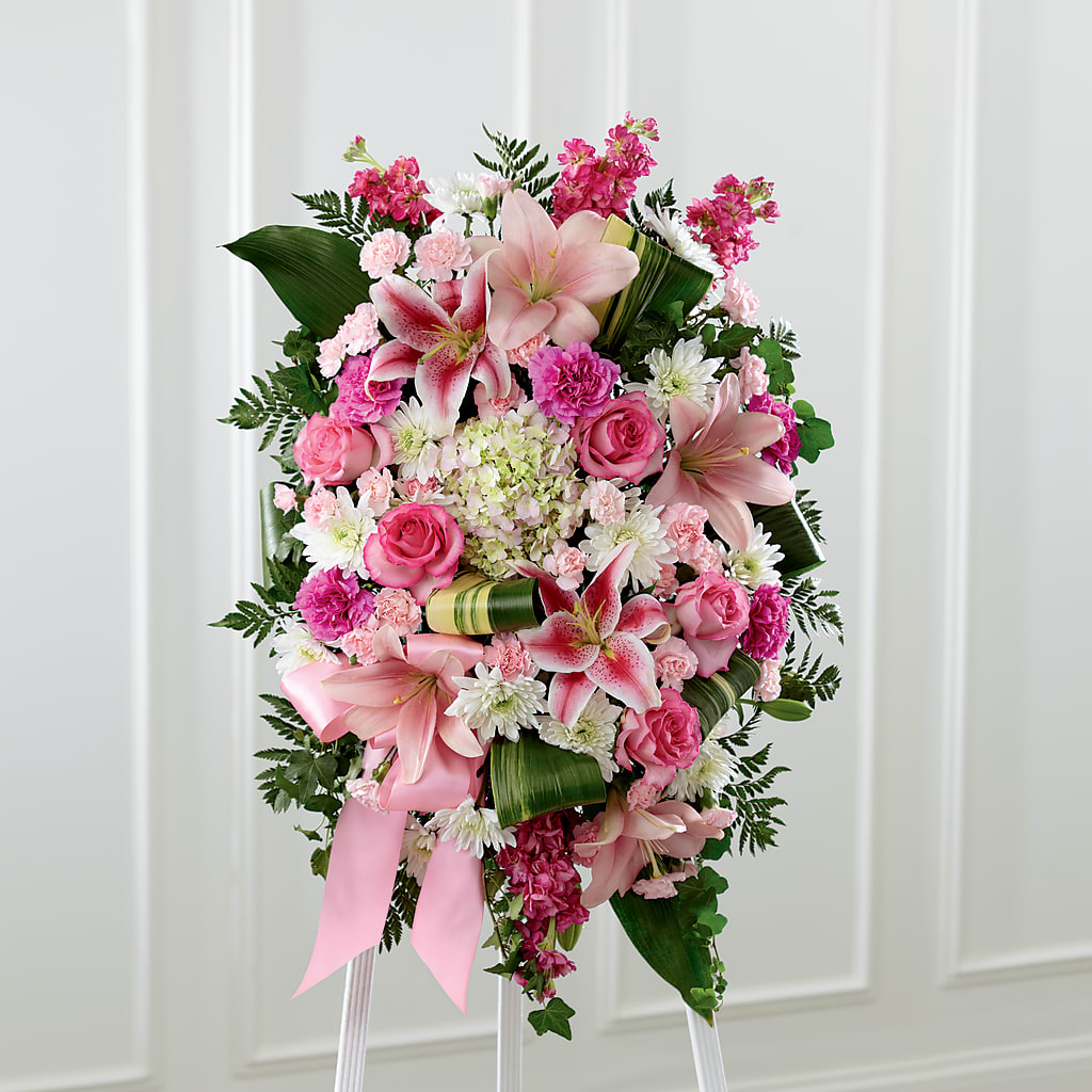 Comforting Standing Spray – SUNSHINE FLOWERS & GIFTS, Joaquin TX