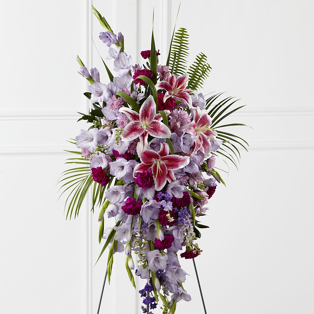 Tender Touch Standing Spray – SUNSHINE FLOWERS & GIFTS, Joaquin TX