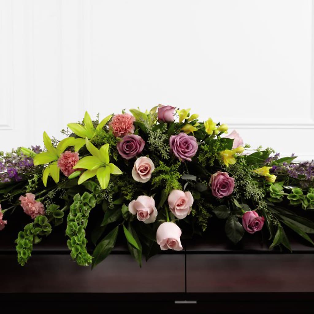 Forever Beloved Casket Spray – SUNSHINE FLOWERS & GIFTS, Joaquin TX