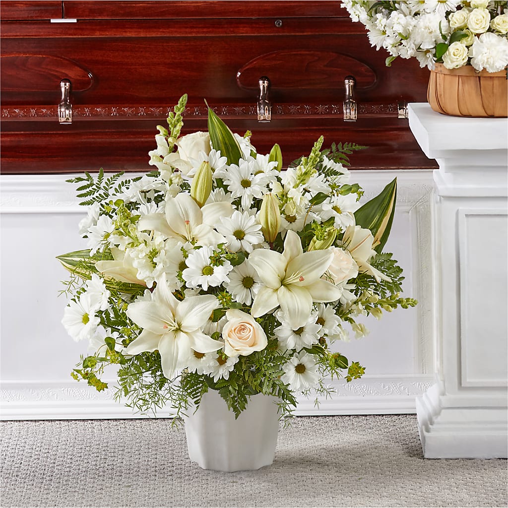 Thoughts of Tranquility Floor Basket – SUNSHINE FLOWERS & GIFTS, Joaquin TX