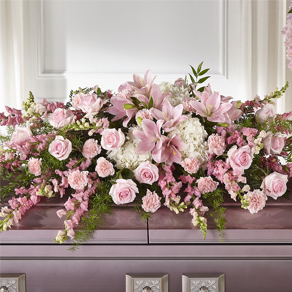 Life & Remembrance Casket Spray – SUNSHINE FLOWERS & GIFTS, Joaquin TX