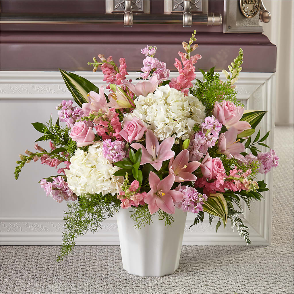 Simply Serene Floor Basket – SUNSHINE FLOWERS & GIFTS, Joaquin TX