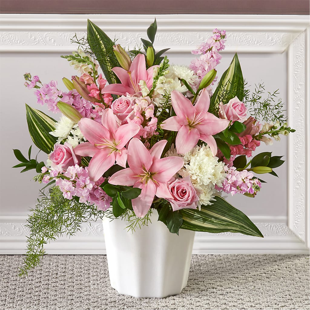 Simply Serene Floor Basket – SUNSHINE FLOWERS & GIFTS, Joaquin TX