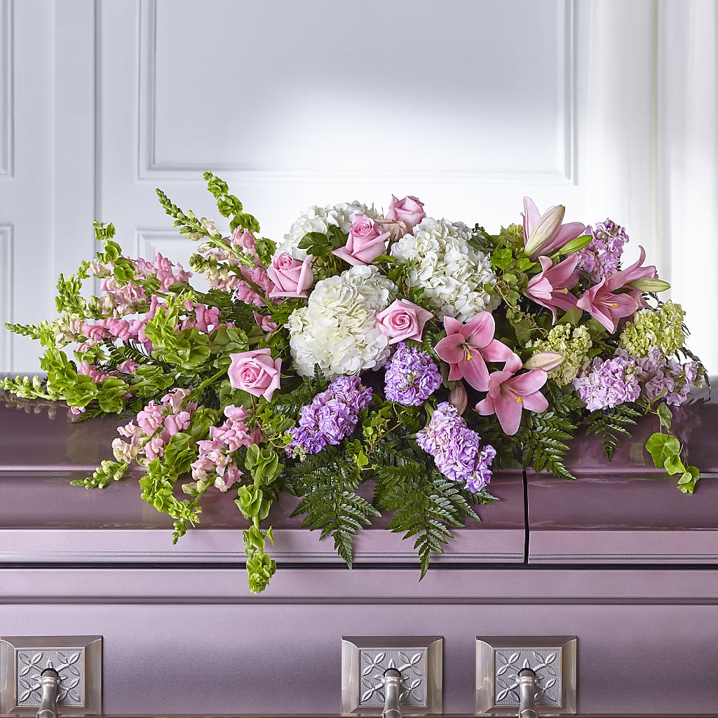Life's Gratitude Casket Spray – SUNSHINE FLOWERS & GIFTS, Joaquin TX