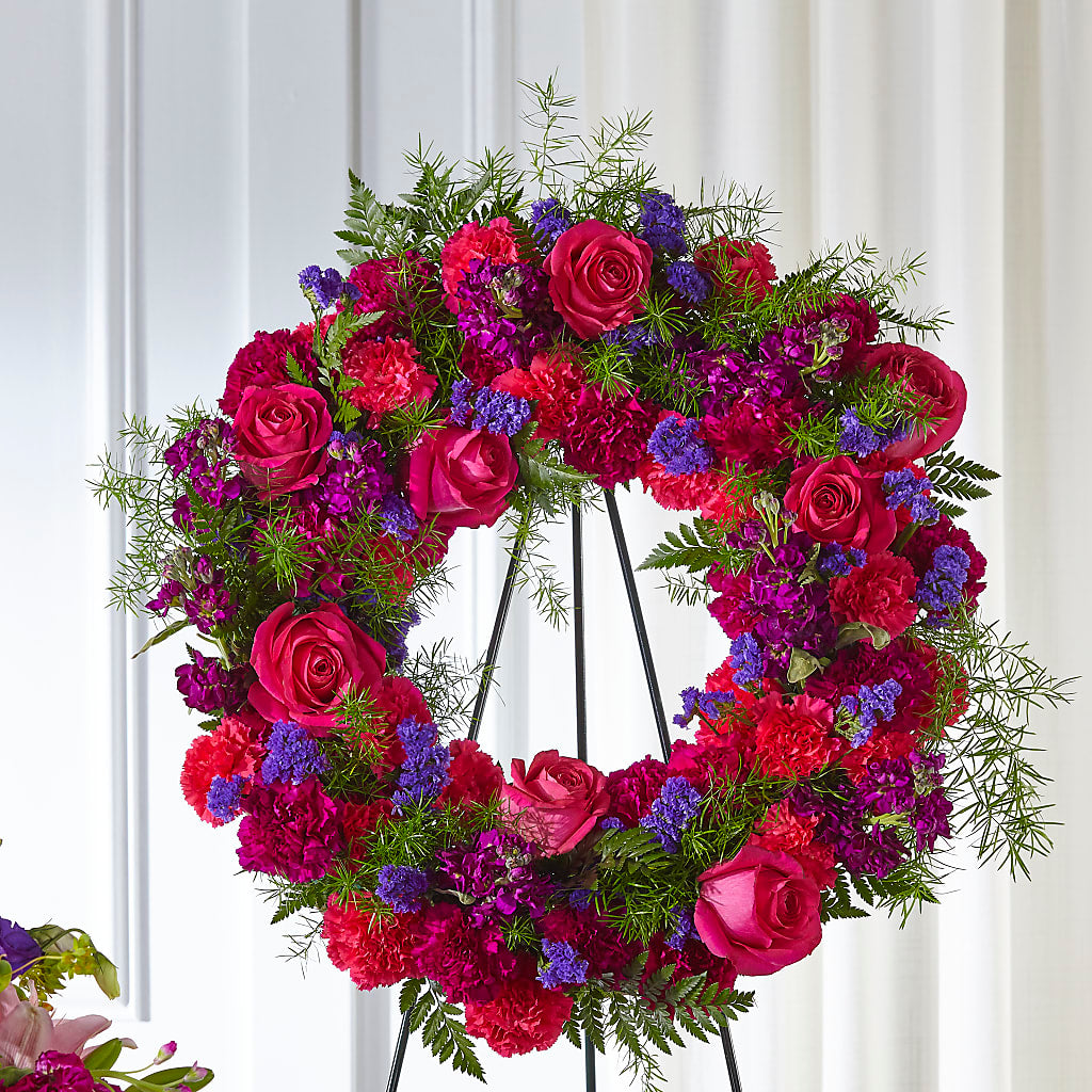 Calming Colors Wreath – SUNSHINE FLOWERS & GIFTS, Joaquin TX