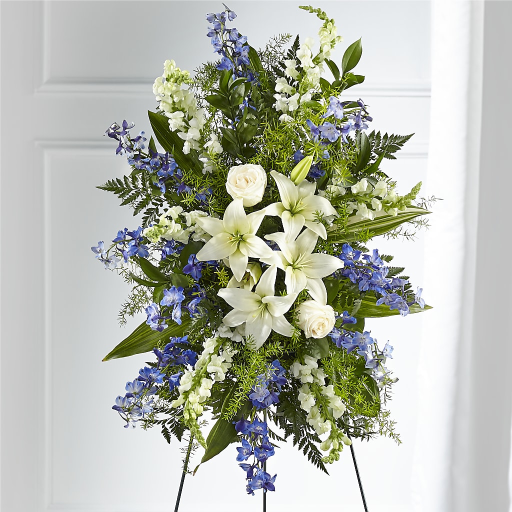 Faithful Friend Standing Spray – SUNSHINE FLOWERS & GIFTS, Joaquin TX