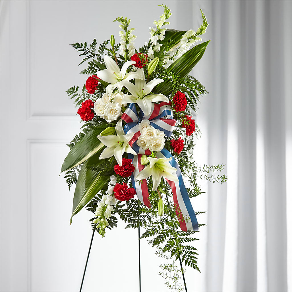 Stars of Life Standing Spray – SUNSHINE FLOWERS & GIFTS, Joaquin TX