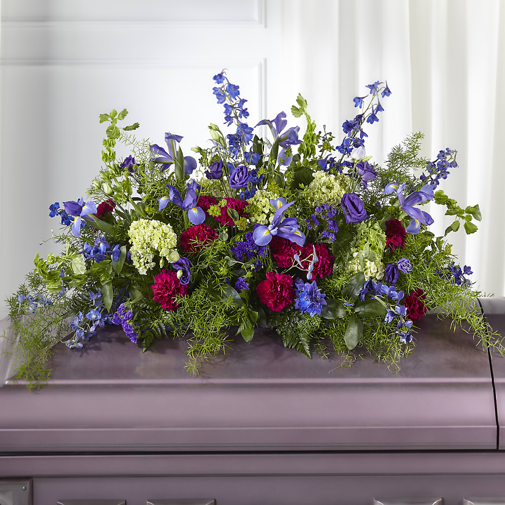 Always Treasured Casket Spray – SUNSHINE FLOWERS & GIFTS, Joaquin TX