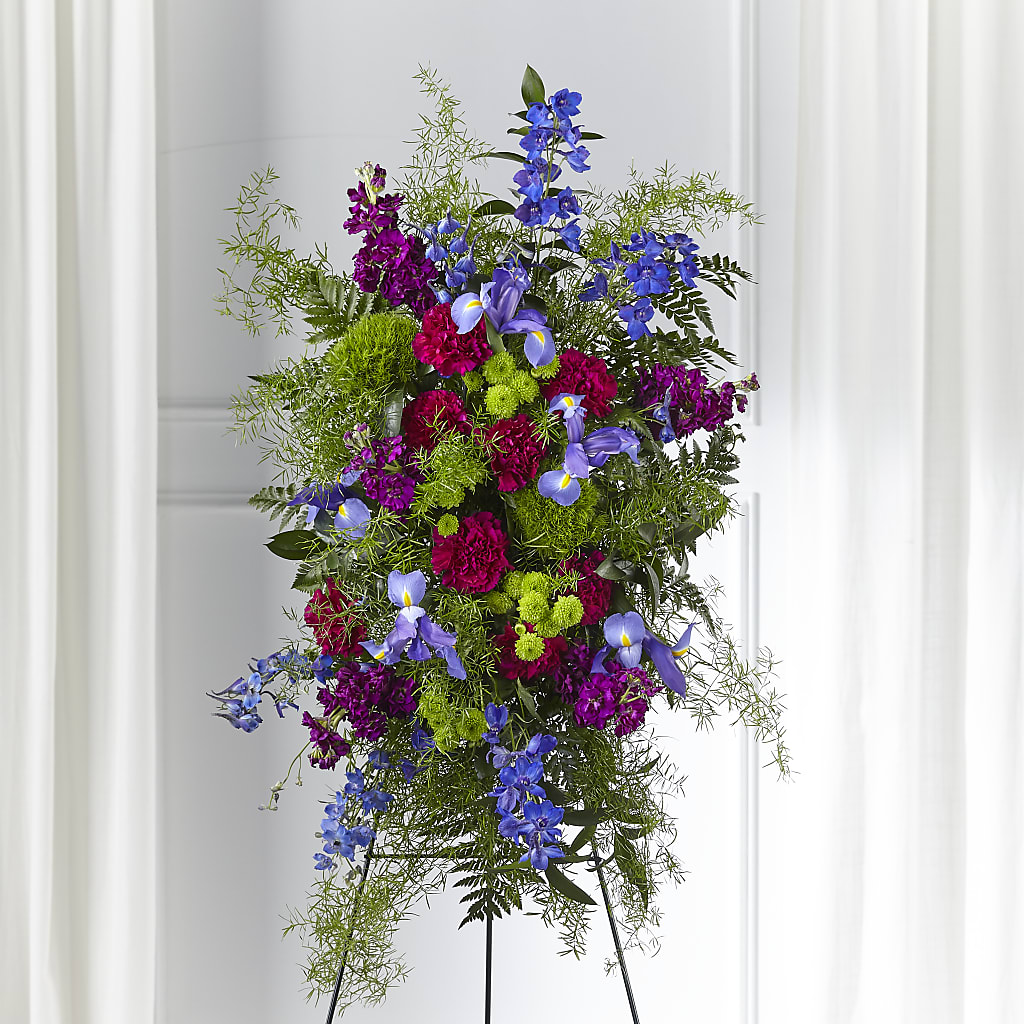 Heavenly Skies Standing Spray – SUNSHINE FLOWERS & GIFTS, Joaquin TX