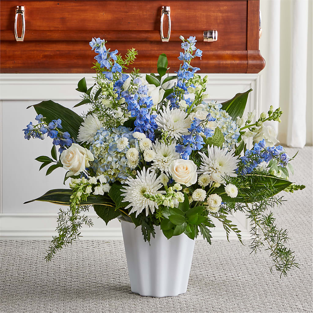 Everlasting Memories Floor Basket – SUNSHINE FLOWERS & GIFTS, Joaquin TX