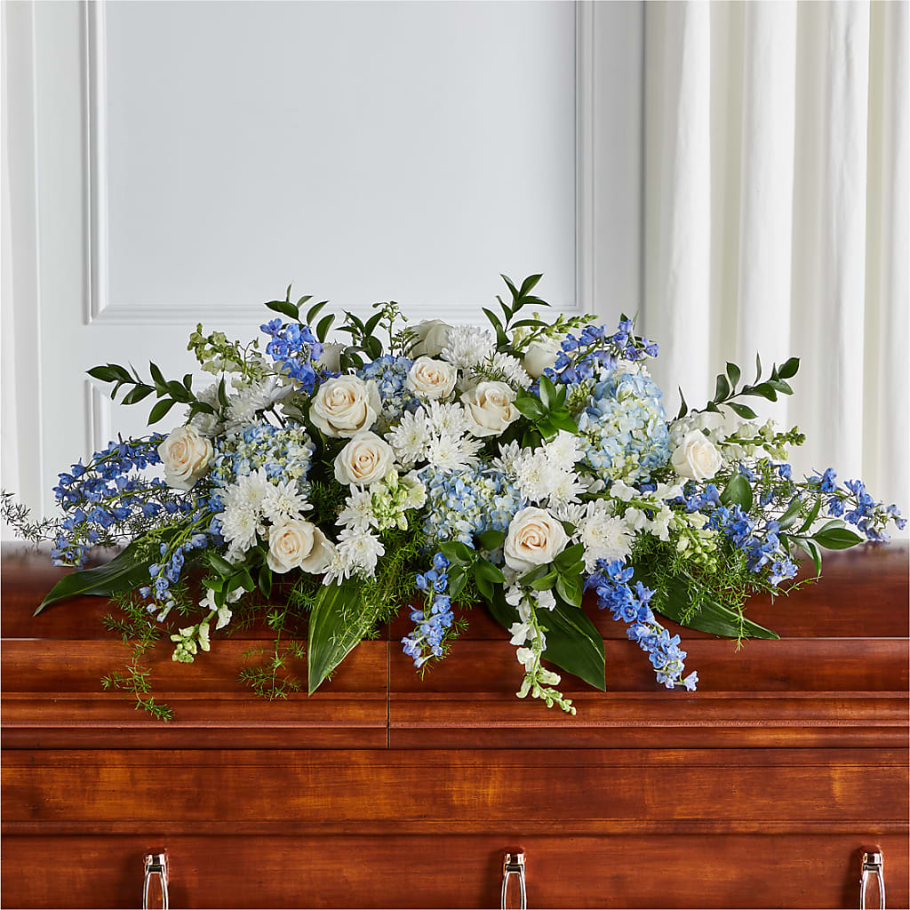 Timeless Essence Casket Spray – SUNSHINE FLOWERS & GIFTS, Joaquin TX