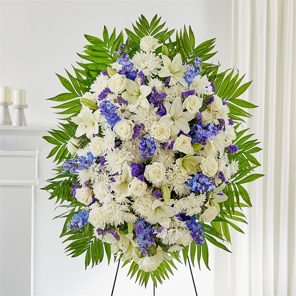 At Rest Standing Spray – SUNSHINE FLOWERS & GIFTS, Joaquin TX