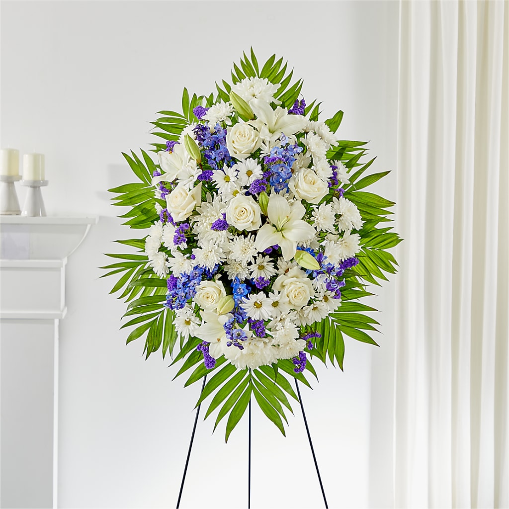 At Rest Standing Spray – SUNSHINE FLOWERS & GIFTS, Joaquin TX