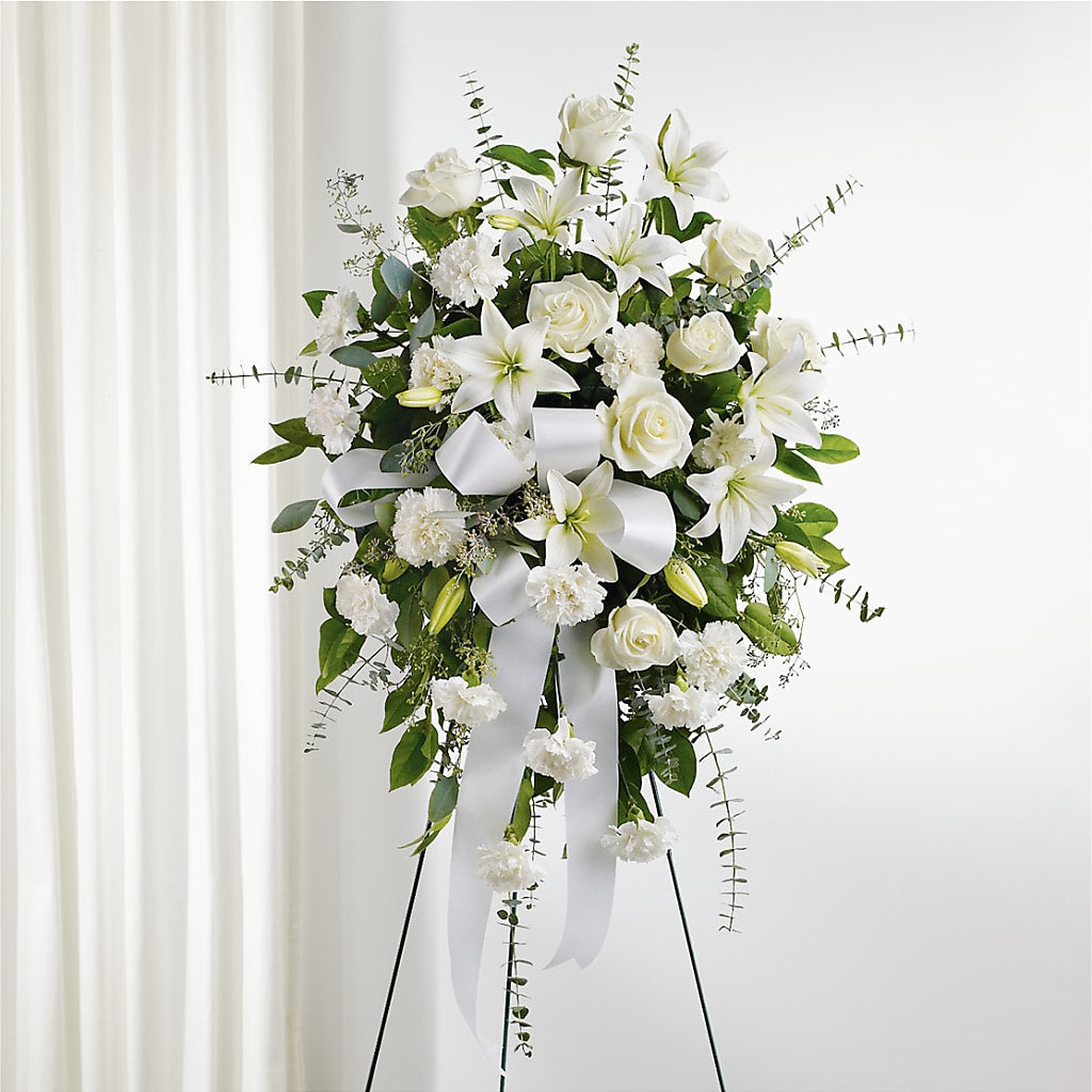 With Care Standing Spray – SUNSHINE FLOWERS & GIFTS, Joaquin TX