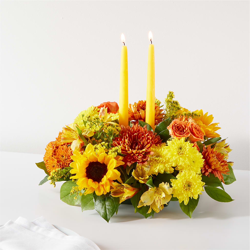 Autumn Harmony Centerpiece – SUNSHINE FLOWERS & GIFTS, Joaquin TX