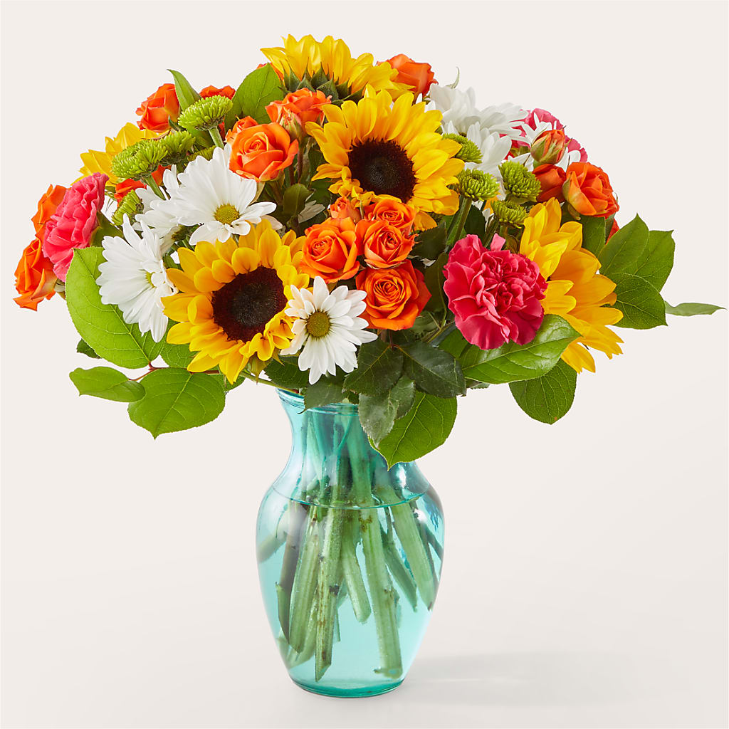 Sun-drenched Blooms Bouquet – SUNSHINE FLOWERS & GIFTS, Joaquin TX