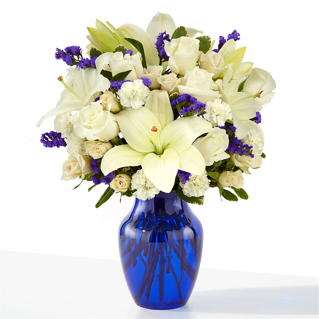 Sapphire Rush Bouquet – SUNSHINE FLOWERS & GIFTS, Joaquin TX