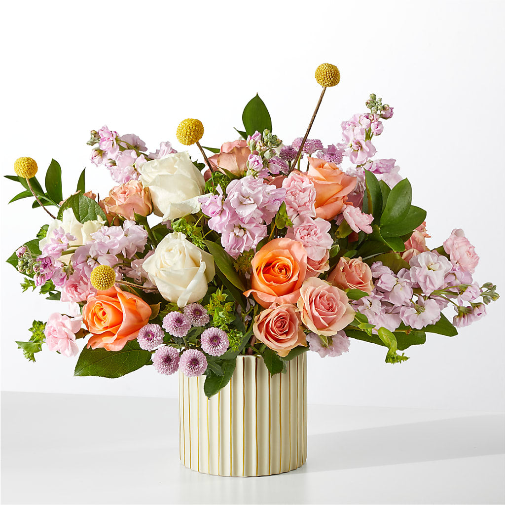 French Market Bouquet with Ivory Vase – SUNSHINE FLOWERS & GIFTS, Joaquin TX