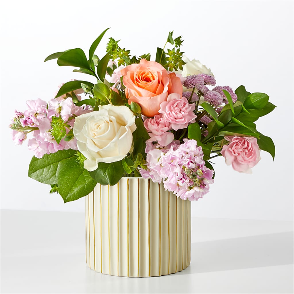 French Market Bouquet with Ivory Vase – SUNSHINE FLOWERS & GIFTS, Joaquin TX