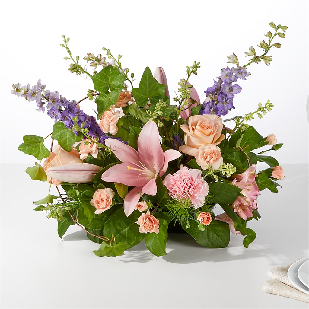 Blossom Time Centerpiece – SUNSHINE FLOWERS & GIFTS, Joaquin TX