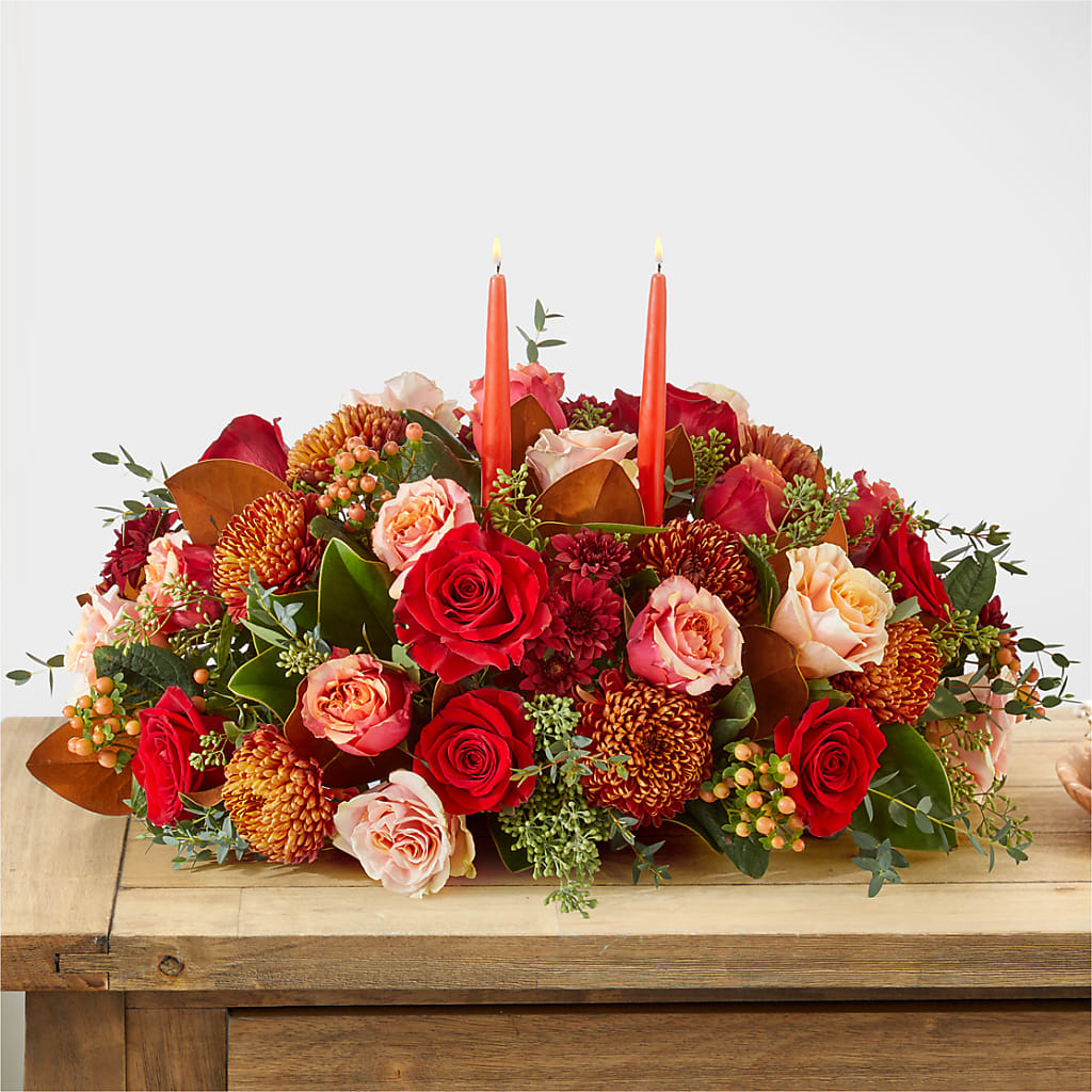 Gather Near Centerpiece – SUNSHINE FLOWERS & GIFTS, Joaquin TX