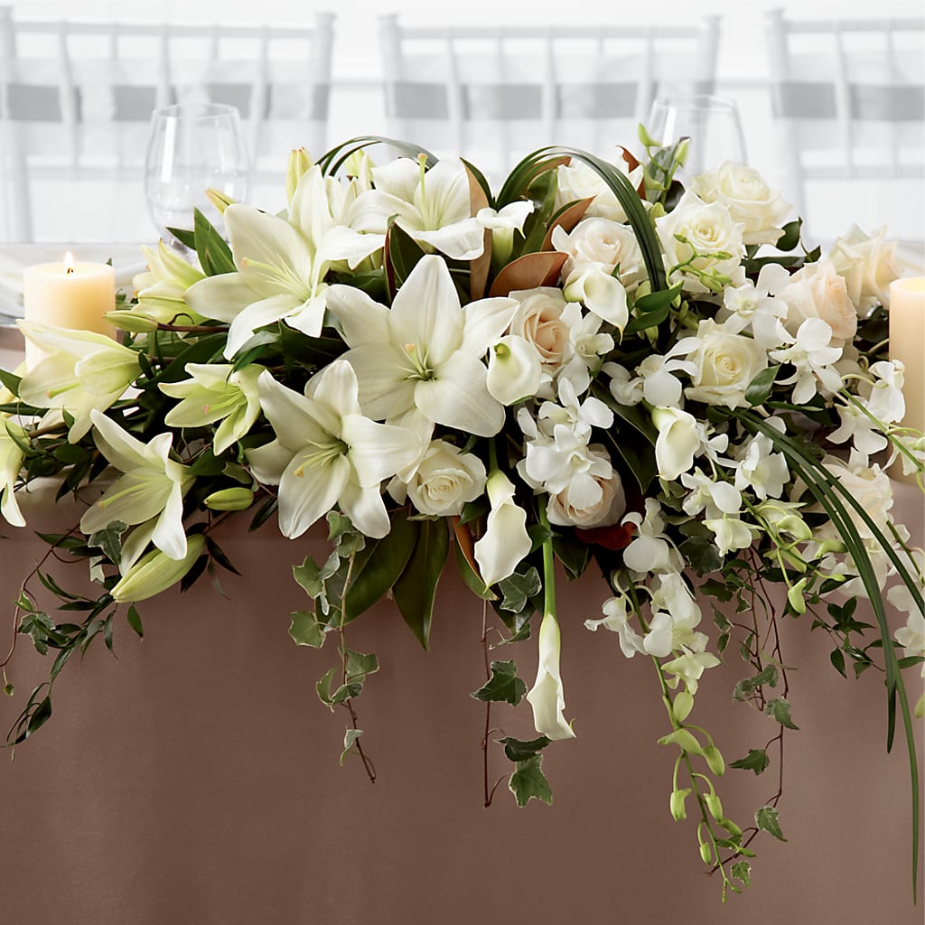White Linen Arrangement – SUNSHINE FLOWERS & GIFTS, Joaquin TX