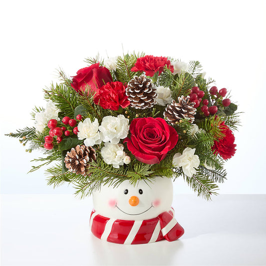 Jolly Snowman Bouquet – SUNSHINE FLOWERS & GIFTS, Joaquin TX