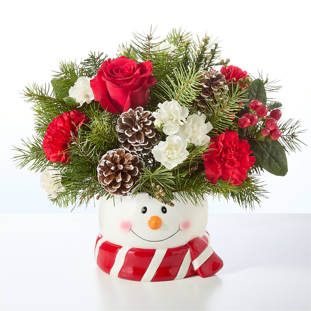 Jolly Snowman Bouquet – SUNSHINE FLOWERS & GIFTS, Joaquin TX