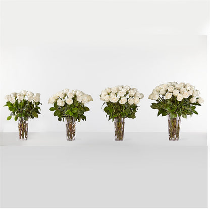 Long Stem White Rose Bouquet – SUNSHINE FLOWERS & GIFTS, Joaquin TX