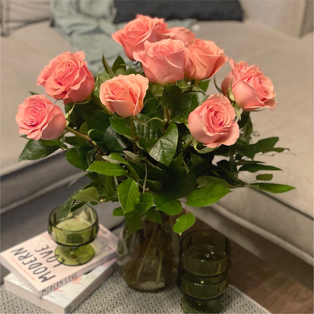 Long Stem Pink Rose Bouquet – SUNSHINE FLOWERS & GIFTS, Joaquin TX