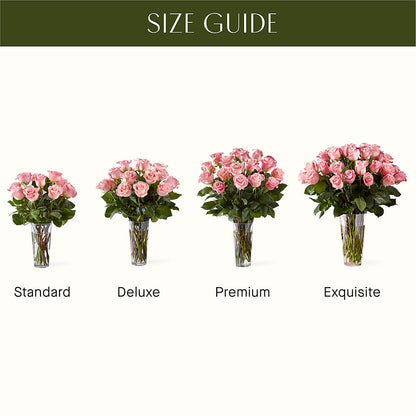 Long Stem Pink Rose Bouquet – SUNSHINE FLOWERS & GIFTS, Joaquin TX