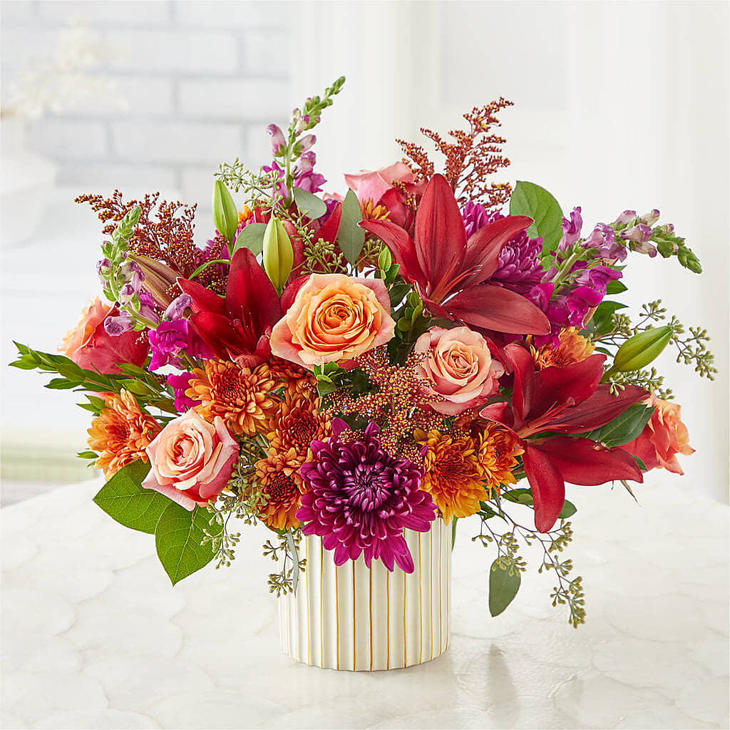Burgundy Landscape Bouquet – SUNSHINE FLOWERS & GIFTS, Joaquin TX