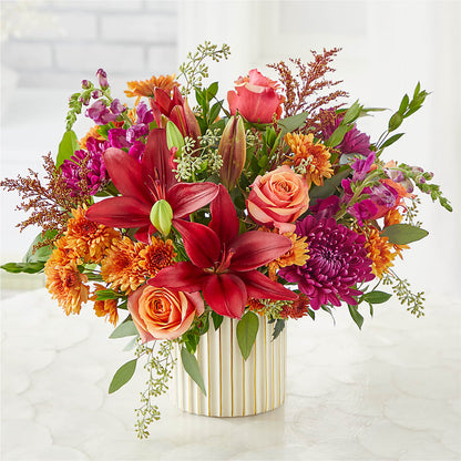 Burgundy Landscape Bouquet – SUNSHINE FLOWERS & GIFTS, Joaquin TX