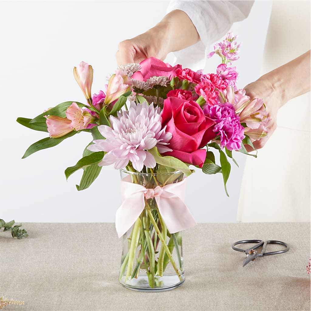 Pink Ribbon - A Florist Original – SUNSHINE FLOWERS & GIFTS, Joaquin TX