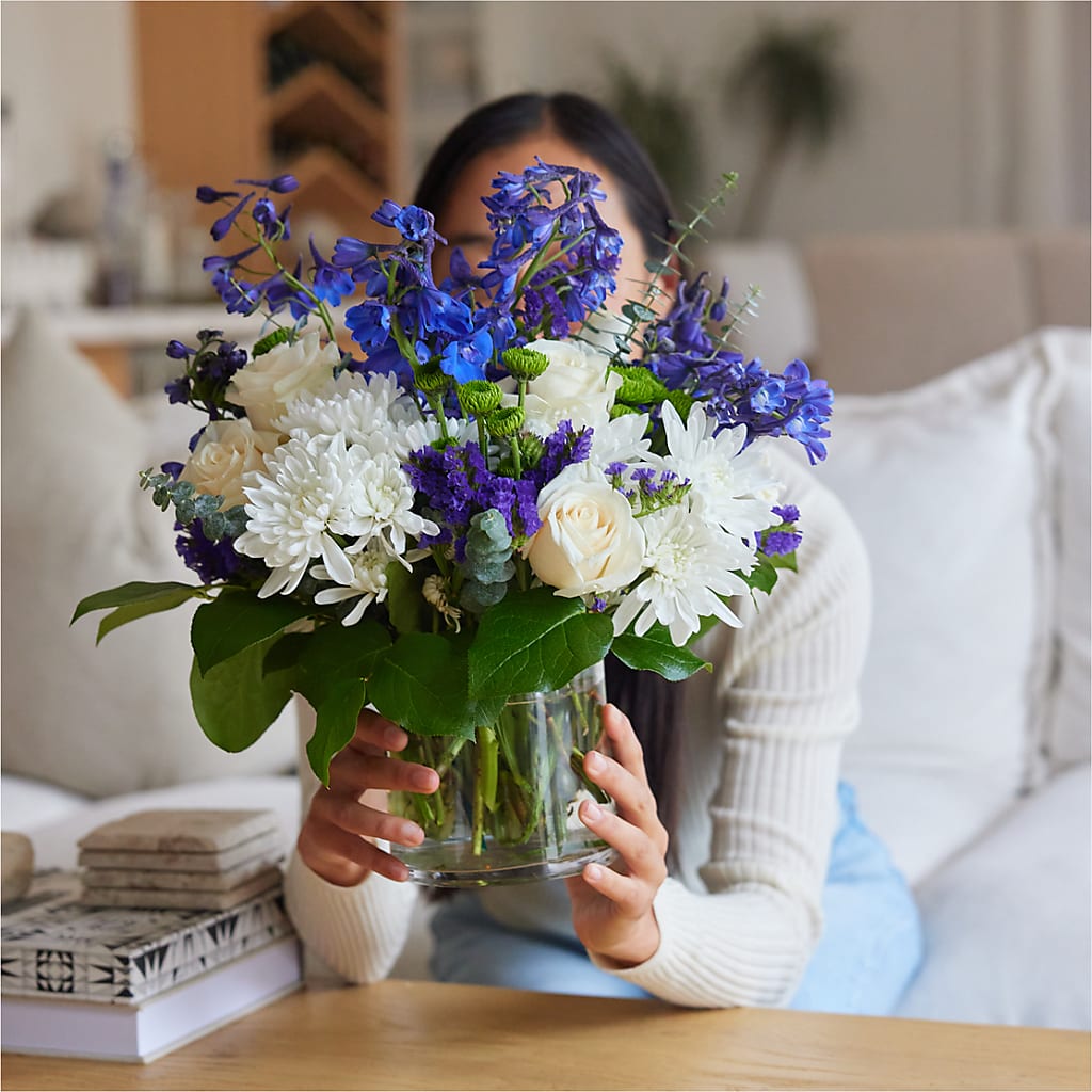 Cerulean Waves Bouquet – SUNSHINE FLOWERS & GIFTS, Joaquin TX