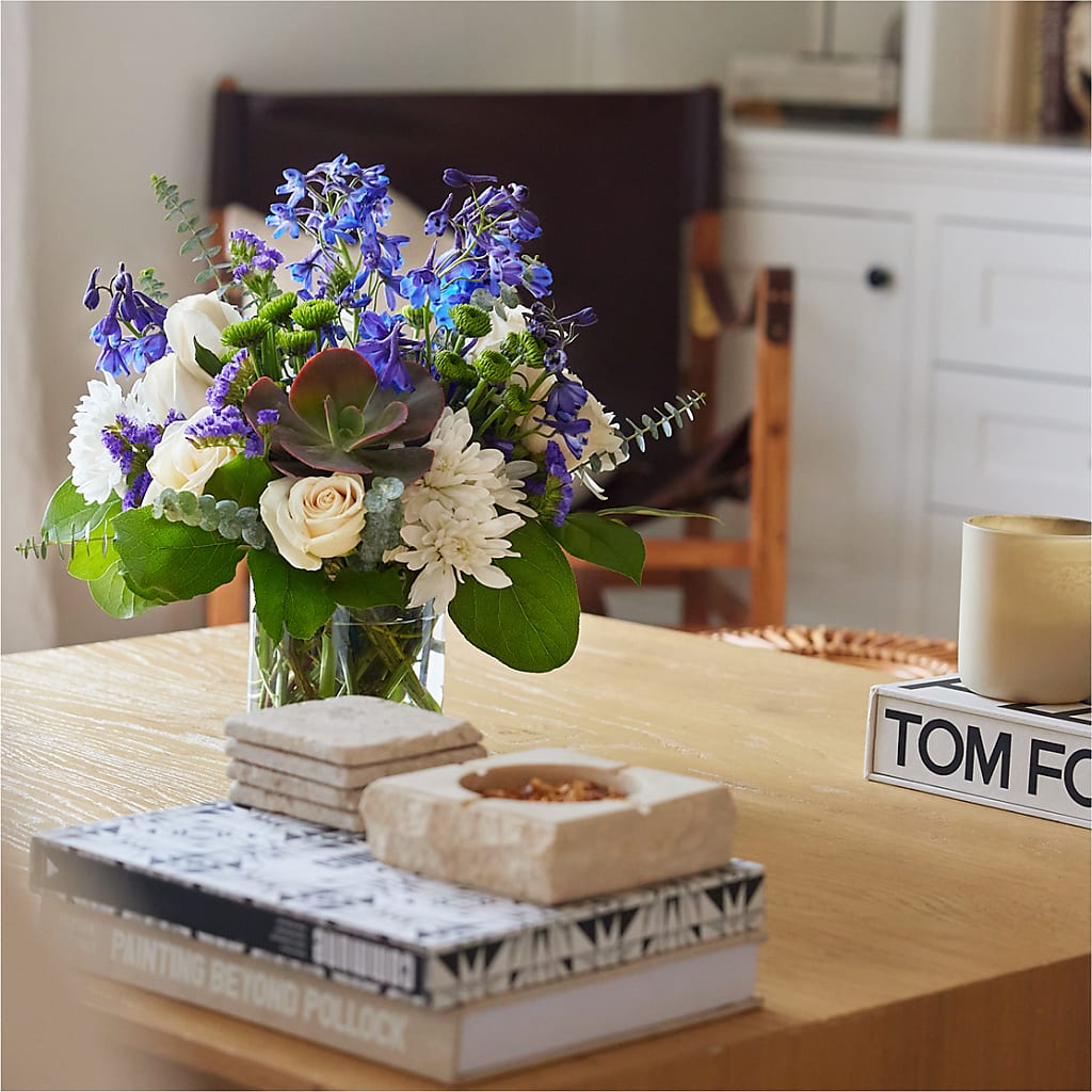Cerulean Waves Bouquet – SUNSHINE FLOWERS & GIFTS, Joaquin TX