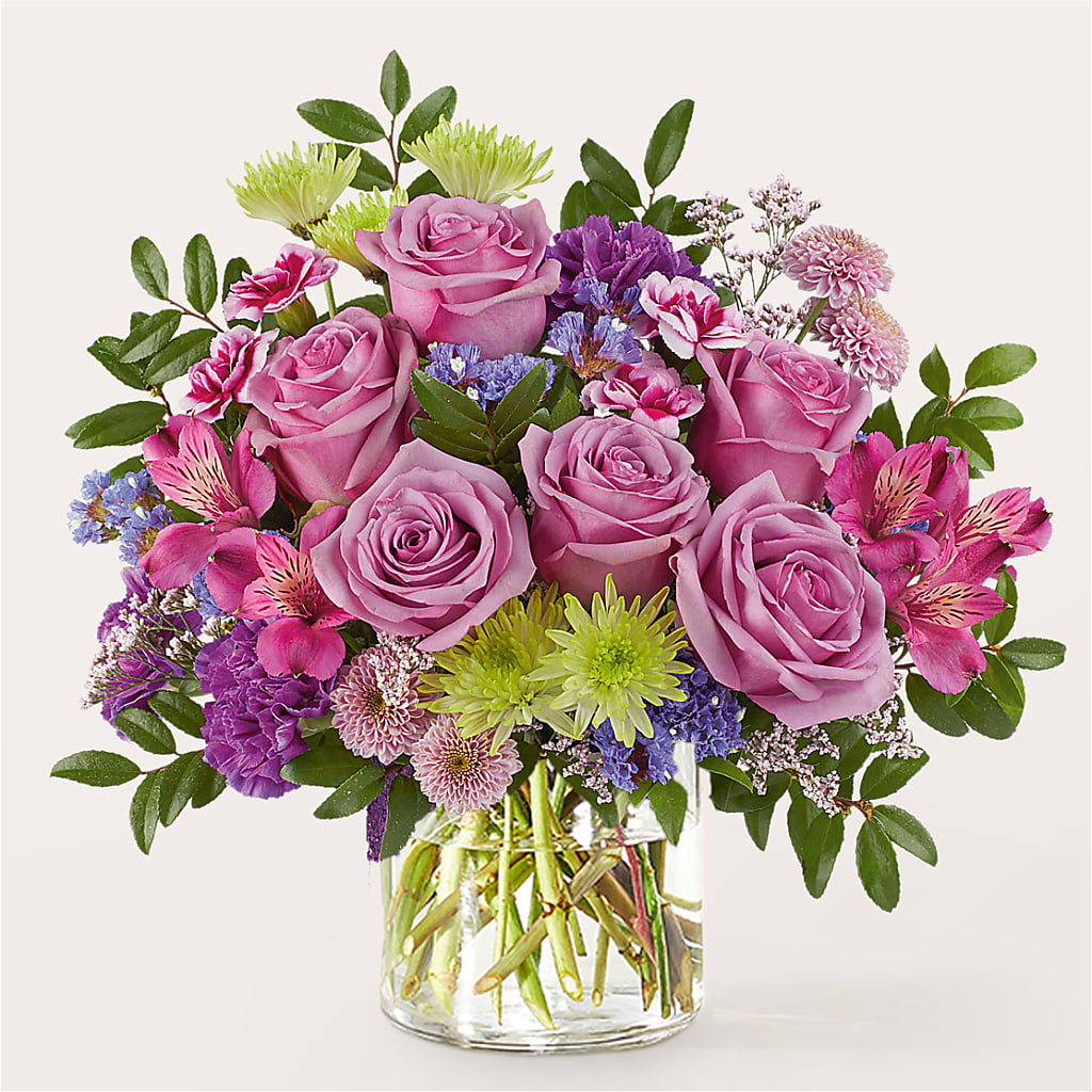 Glass Half Full Bouquet – SUNSHINE FLOWERS & GIFTS, Joaquin TX