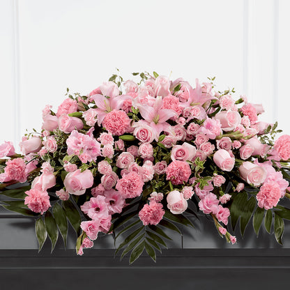 Garden of Comfort Casket Spray (Standard) – SUNSHINE FLOWERS & GIFTS, Joaquin TX