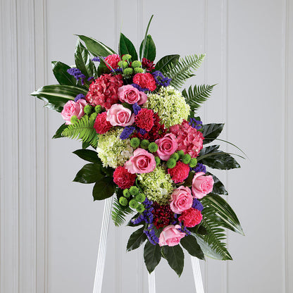 Refreshing Mix Standing Spray – SUNSHINE FLOWERS & GIFTS, Joaquin TX