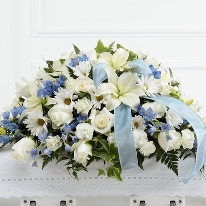 Tender Treasure Casket Spray – SUNSHINE FLOWERS & GIFTS, Joaquin TX