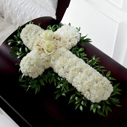 Peaceful Memories Casket Spray (Standard) – SUNSHINE FLOWERS & GIFTS, Joaquin TX