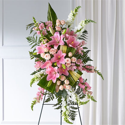 Elegant Embrace Standing Spray – SUNSHINE FLOWERS & GIFTS, Joaquin TX