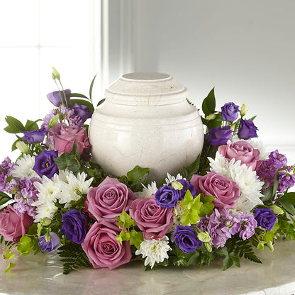 Blooming Sympathy Cremation Adornment – SUNSHINE FLOWERS & GIFTS, Joaquin TX