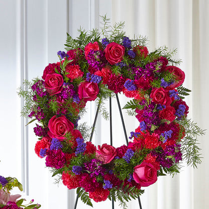 Calming Colors Wreath – SUNSHINE FLOWERS & GIFTS, Joaquin TX