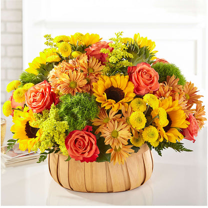 Harvest Sunflower Basket – SUNSHINE FLOWERS & GIFTS, Joaquin TX