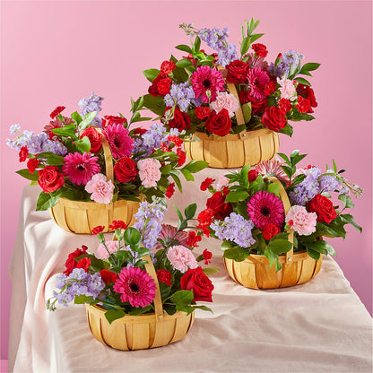 Pink Picnic Basket – SUNSHINE FLOWERS & GIFTS, Joaquin TX